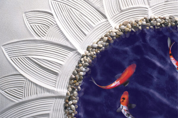 Zen Sunflower Koi Pond