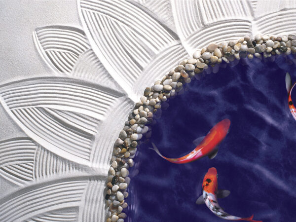 Zen Sunflower Koi Pond