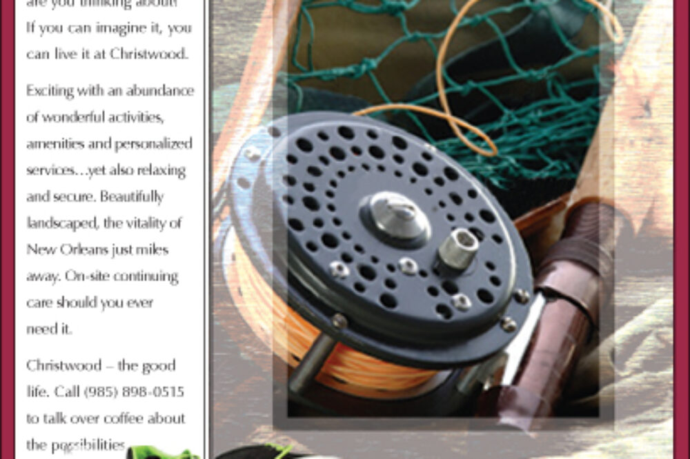 Christwood Fishing Reel Ad