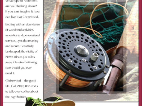 Christwood Fishing Reel Ad