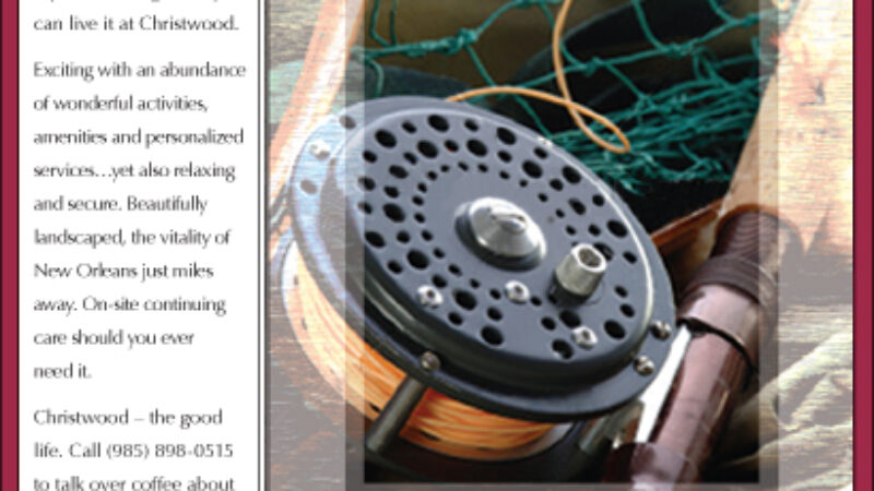 Christwood Fishing Reel Ad